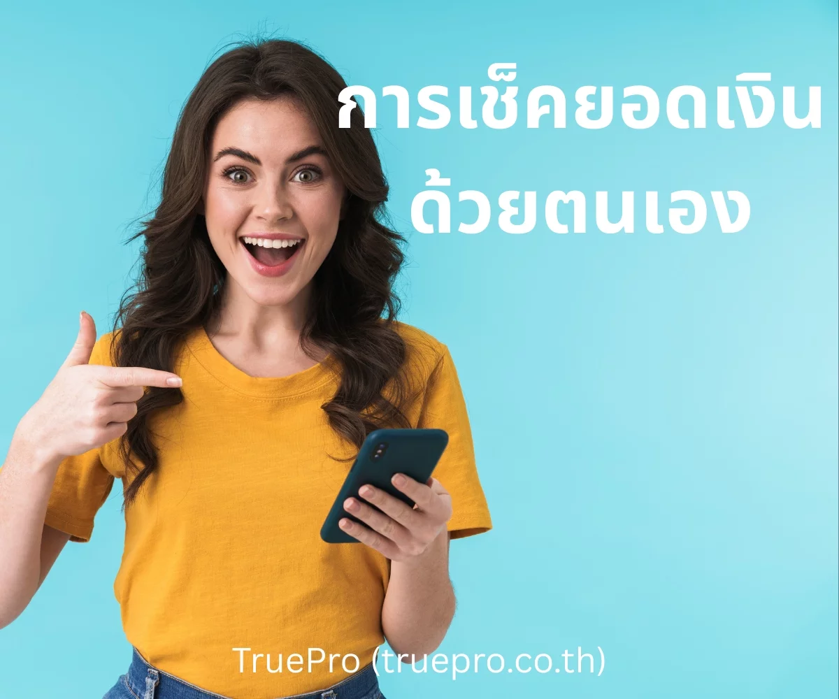 TruePro วิธีเช็คยอดเงิน