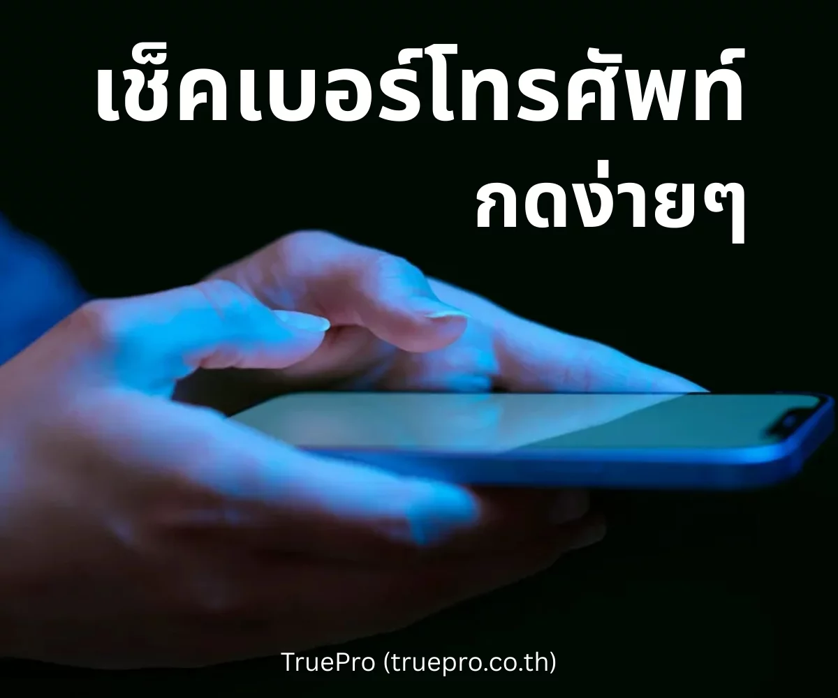 TruePro วิธีเช็คเบอร์